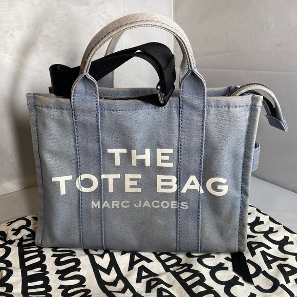 Marc Jacobs The Tote bag  Blue shadow Medium - Picture 1 of 15